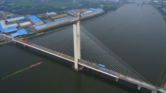 由中铁建大桥院设计,我国最大跨度双线铁路独塔斜拉桥—潭江特大桥